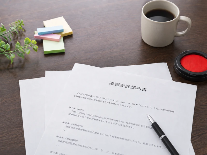 会社法務と契約書作成を表すイメージ