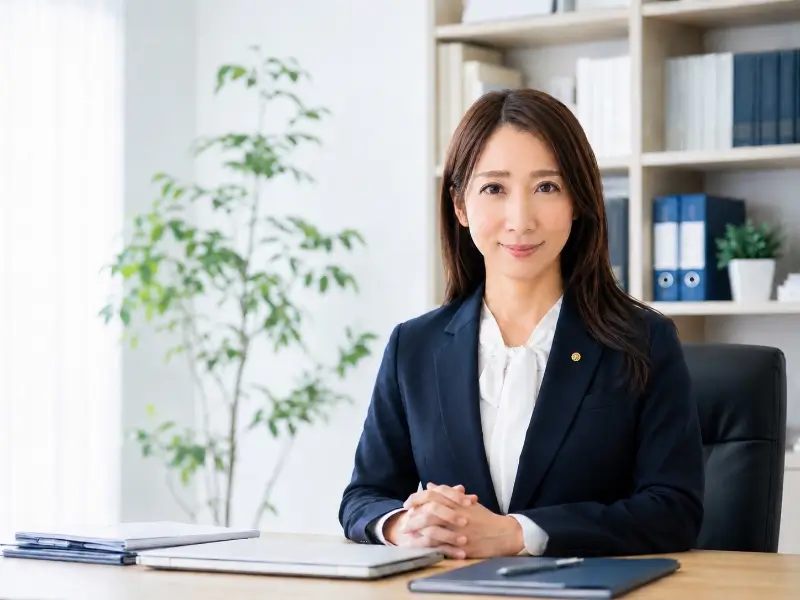 行政書士が相談対応をしている様子